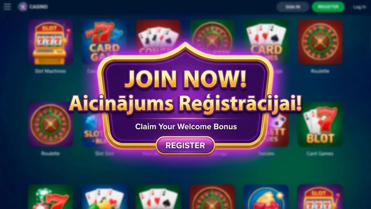 Reģistrācija ar bonusu